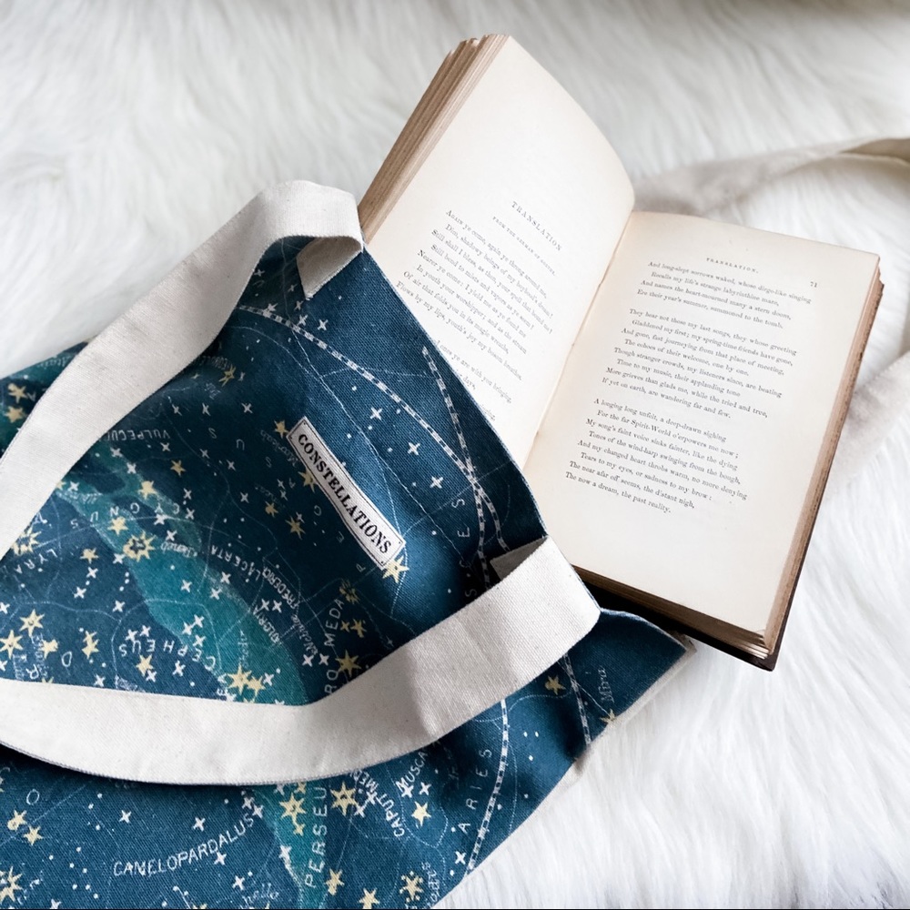 Constellation Canvas Tote Bag